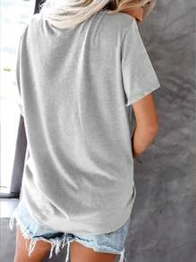 Tigre, occhiali da sole, t-shirt da donna in cotone a coste, stile college, primavera estate, nuova maglietta sportiva da donna, drappeggiata, alla moda, morbida e traspirante, aderente, a maniche corte e molto elasticizzata