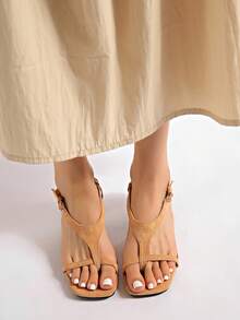 New Summer Women Shoes Brown Suede Peep Toe High Heel Sandals,Kitten Heels