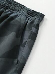 2 pièces/Set [Remise limitée] Meilleures Shorts cargo américains imprimés à motif camouflage multipoches, entrejambe de 5 pouces, shorts d'été sport et décontractés confortables pour hommes