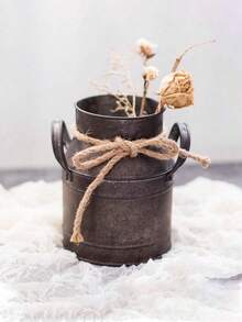 1pc European Garden Milk Jug Bucket Retro Old Tin Bucket Flower Bucket Flower Pot Vase Decoration Ornaments,Halloween Decor Home Decor Halloween Decor Fall Decor Room Decor Flower Vase Glass Vase - Multicolor - View 14