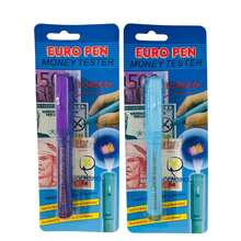06 Unidades De Caneta Detectora De Nota Falsa Identificador De Dinheiro Falso Euro Pen Cor Aleatória - Multicolorido - Visão 1