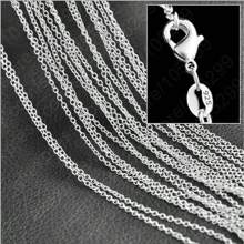 3 pièces Chaîne ROLO en argent sterling plaqué 925 de 16 à 30 pouces