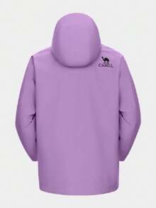 CAMEL CROWN Coupe-vent à simple couche pour femme, veste imperméable et coupe-vent à simple couche, veste de randonnée extérieure de couleur vive - Carillon éolien violet - Voir 2