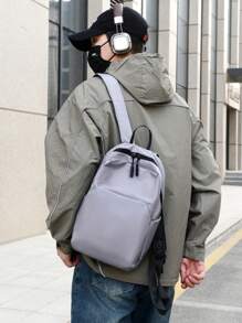 Mochila minimalista masculina, casual e pequena, adequada para escola, universidade, viagens, deslocamento diário, laptop, férias, Natal, Ação de Graças, atividades ao ar livre