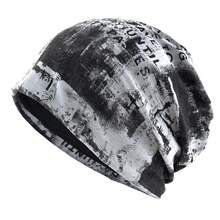 1pc Destroyed Tie-Dye Unisex Beanie | Dystopian Grunge Streetwear Hat | Spring Fall Genderless Knit Cap For Women Men - Multicolor - View 12