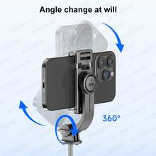 Portable Selfie Stick, Extendable Selfie Stick Tripod With Wireless Remote And Tripod Stand, Lightweight And Compact, Compatible With IPhone 15 14 13 12 Pro Xs Max X 8Plus, Android, GoPro - Black - View 8