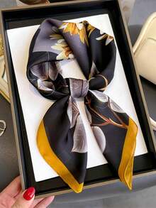 1条佩斯利花纹波西米亚风头巾，可作沙滩时尚围脖或连衣裙使用