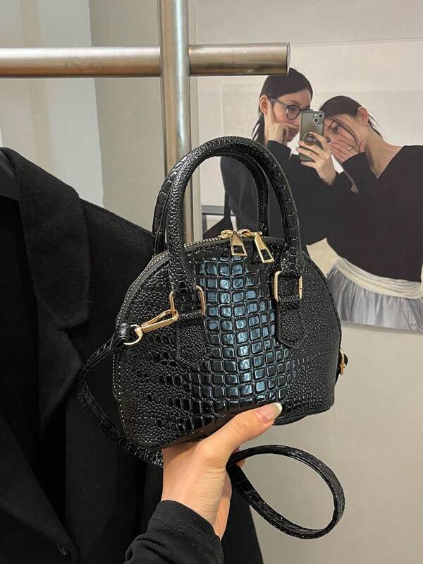 Sac fourre-tout style rétro coquillage, sac à main d'épaule parfait pour femme