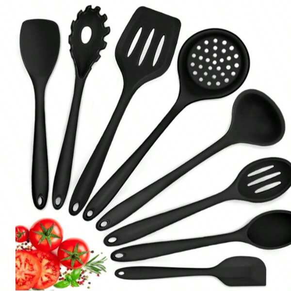 (12pcs/Set) Silicone Utensil Set - Non-Stick Pot Silicone Spatula, Flexible And Heat-Resistant Kitchenware - Suitable For Non-Stick Pans, Home, Outdoor Picnic - Multi-Color