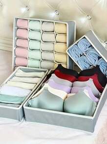 6/7/8/24 Grids Fabric Bra Storage Box, Lingerie & Socks Organizerbedroom,Organizer,Organiser,Home Storage,White T Shirt Women,Black Pants Women,Ladies Winter Clothes,Dress,Winter Clothes For Ladies,Elegant Woman Dresses,White Shirt For Ladies,Long Sleeve,White Jumpsuit For Women,Spring Dresses For Women,Spring Outfits For Women,Spring,Spring Clothes,Minimalist,Summer Tops
