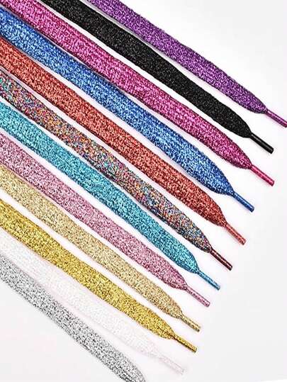 男女款白色运动鞋，鞋带颜色有黑色、白色、金色、银色、彩色，百搭个性风格