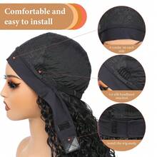 Synthetic Kinky Curly Headband Wig Long Deep Wave Afro Kinky Wigs With Headband For Women - P1B/30/27 - 查看 4
