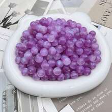 新款50-100颗魔力星空细闪树脂珠8-10mm圆形石珠水晶散珠光滑间隔珠手链串珠饰品制作DIY友谊手链项链耳环工艺品 - 彩色 - 查看 32