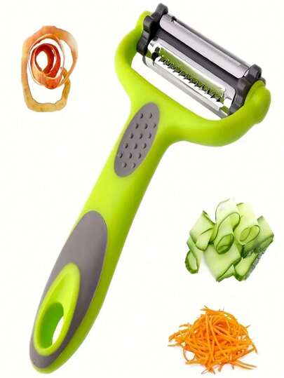1 件多功能厨房工具：不锈钢水果蔬菜削皮器 - 厨房配件、厨房小工具、厨房必需品、削皮器、蔬菜削皮器、蔬菜削皮器