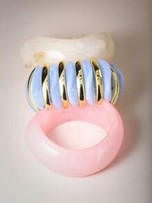 Bộ vòng tay hình học cổ điển bất đối xứng cao cấp & vòng tay tối giản thời trang – Phù hợp với mọi phụ nữ - Vòng tay hình học - Xem 8