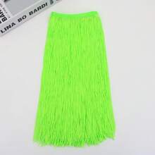 2 Yard 30CM Polyester Fringe Trim Ren Tua Rua Viền Cho Trang Phục Latin Quần Áo Sân Khấu Trang Trí Chụp Đèn DIY - Nhiều màu - Xem 24