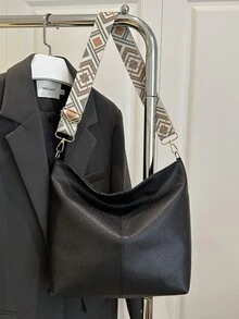 Bolso de mano, bolso de hombro, bolso de tela, bolso cubo de alta calidad para mujeres, nueva moda de verano 2026 - Negro - Ver 6