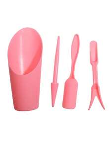 4件套花卉种植工具套装，家用植物栽培和养护工具，迷你园艺工具，多肉植物种植套装 - 彩色 - 查看 6