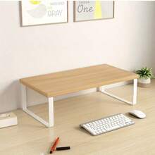 Computer Desktop Monitor Stand Laptop TV Display Screen Riser Shelf Black - Multicolor - View 9