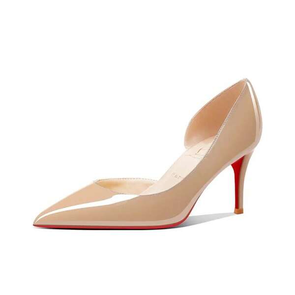 Talons noirs-rouges avec espace latéral, talons aiguille, chaussures pointues polyvalentes et sexy en brevet
