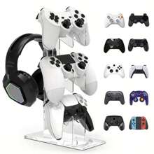 1pc Universal Acrylic Headphone Hanger Rack, Removable Desktop Display Stand, Suitable Compatible With PS4/Switch Game Controller And Headset