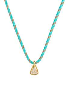 1pc Summer Fashion Bohemian Beach Vacation Suitable For Dopamine Woven Colored Rope Haoshi Necklace, Retro Style Shows Personalized, Suitable For Women's Daily Dress Decoration And Beach Vacation Party Music Festival Wearing.