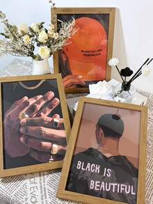 1/3 Stücke, optional mit Rahmen, Chao-Stil, Straßenkultur-Stil, Pop-Stil, dekorative Gemälde, Wandkunst mit Rahmen, Badezimmer-Dekoration, Raum-Dekoration