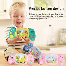Brinquedo musical para bebês de 1 ano ou mais, brinquedos musicais e iluminados para crianças de 12 meses ou mais, instrumento de teclado com efeitos sonoros, brinquedos de piano com cérebro grande para o primeiro presente infantil