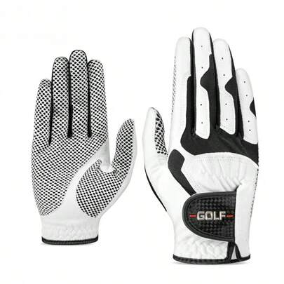 1pc Thin Golf Glove, Microfiber Full Finger, Anti-Slip, Breathable, Durable, Suitable For Men & Women, Applicable For Golf, Cycling, Running, Fitness, Left Or Right Hand Grip