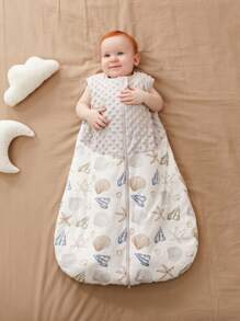 1,5 tog Sac de couchage sans manches douillet et confortable pour bébé et tout-petit. Imprimé de personnage en velours pour le printemps et l'automne