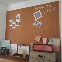 1pc Artistic Creative Message Memo Board, Home Decor, School Supplies,Back To School, Cork Board, Pin Board, Vision Board - 40*60cm - View 8