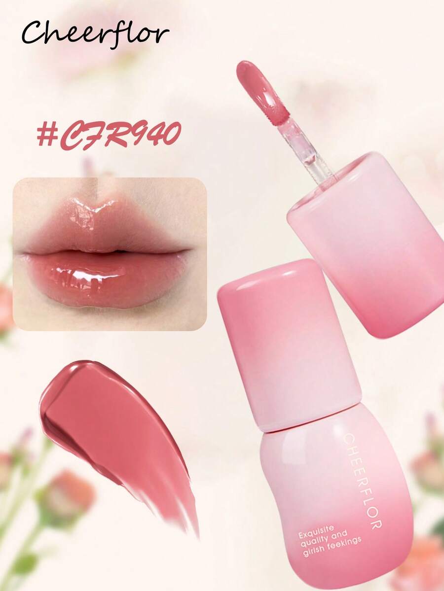CHEERFLOR 镜面水润唇彩、玻璃唇彩、水润轻盈、布丁果冻质地、钻石丰唇彩、液体唇膏、