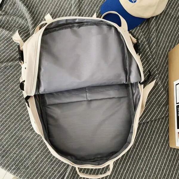 A Load Of Multi-Pocket Men And Women Universal Nylon Large-Capacity Leisure Simple Schoolbag Insert Buckle Computer Backpack
