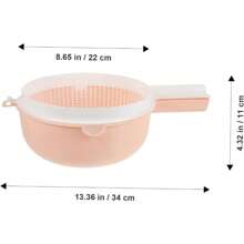 Double Layer Plastic Fruit Strainer With Handles Versatile Rice Wash Drain Basket For Vegetables Kitchen Utensils For Easy Washing Food Preparation