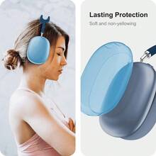 Apple 3pcs/Set Silicone Protective Case Compatible With Airpods Max, Transparent Soft Silicone Protective Shell, TPU Protective Cover, Latest Silicone Protective Case, Waterproof, Dust-Proof, Fingerprint-Proof, Scratch-Resistant, Anti-Drop, 360° Full Protective, Set Includes: Transparent Silicone Headphone Protective Shell, Silicone Headband Cover, Soft Silicone Material, More Comfortable, Easy To Clean, Multiple Color Options, Great Gift (3pcs/Set) - Multicolor - View 7