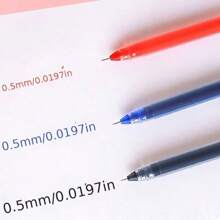 10 Stück hochwertige Kugelschreiber mit 0,5 mm Spitze, schwarz, rot, blau, geeignet zum Unterschreiben, Zeichnen, Skizzieren, Büro, Schule, Zuhause, Schulanfang, Multifunktional