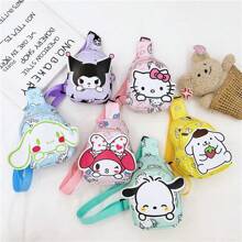 Sanrio 1pc Hello Kitty Cartoon Cute Chest Bag, A Lightweight And Stylish Travel Crossbody Backpack For Boys And Girls, Suitable For Shoulder/Crossbody/Chest Back Use, Suitable For Daily Travel And Storage,Boho Vibes