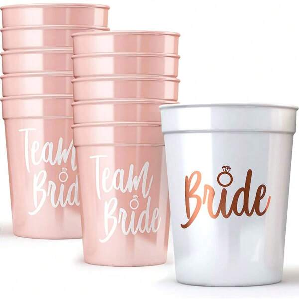 11Pcs Bride Cup And Bridesmaid Cups Bachelorette Party Decorations Reusable Bachelorette Cups For The Bride Tribe Bridesmaid Gifts