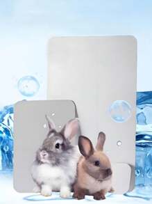 Płyta aluminiowa chłodząca na lato dla zwierząt, odświeżająca i wygodna, lodowato-chłodna, szybkie rozpraszanie ciepła, odpowiednia dla chomików, królików, psów, kotów, chłodząca mata do łóżka, akcesoria do maty chłodzącej na lato do klatki dla zwierząt