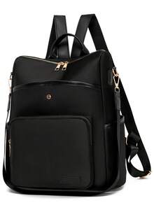 轻便、防水、大容量个性化时尚休闲多口袋背包，学院风格功能背包，零钱包，适合学校，女士休闲单肩包，女士旅行背包，时尚学生书包，单肩包，郊游，购物，旅行，商务，初学者，白领，非常适合办公室使用。