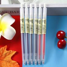 18 Pieces Of 0.5mm Retractable Gel Pen Set In Black/Blue/Red Ink Ballpoint Pens, One-Click Press, Single-Handed Operation, Instant Tip Emergence, Ready To Use At Any Time, Suitable For Office/Commuting/Meeting, Write With One Press, Imported Ink, Smooth Writing Like Silk