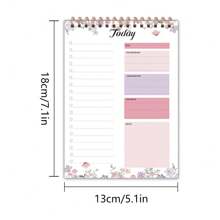 1pc/4 Styles, B6 Daily Delegate Notepad-To-Do Notebook, Double Sided 60 Pages 100gsm Thick Paper 7.1x5.1in Coil Notepad, Daily Planner, Work Planner, Back-To-School Season, School Supplies, Notebooks School Supplies, Back To School