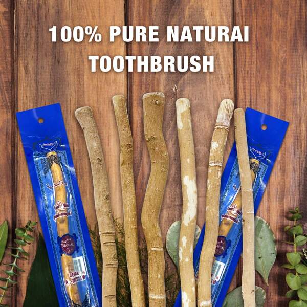 Miswak Toothbrush Traditional Toothbrush Stick Organic Wooden Twig Toothbrush Handmade Natural Branch Toothbrush Gentle Bristles For Sensitive Gums Gift