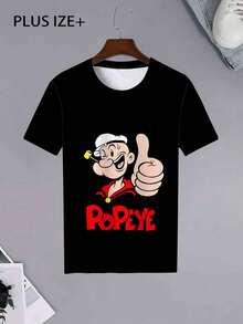 加大码男士休闲聚会派对上衣，户外健身运动 T 恤，透气舒适 - 黑色 - 查看 2