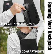 Running Hydration Vest Backpack Lightweight Running Vest Women Men,Reflective Camel Hydration Water Backpack For Cycling Hiking Marathon(Only Backpack Without Bladder)
