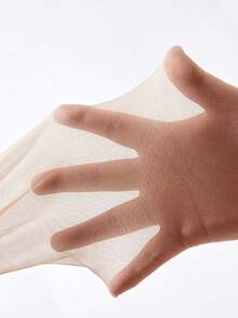 5/10双装女士超薄透明连裤袜 - 透气舒适，纯色/黑色，适合春夏穿着，0D，过膝长筒袜，舒适保暖