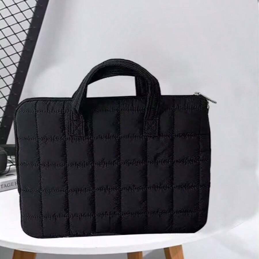 Bolsa portátil premium para laptop de 14" y 15.6", maletín y organizador de documentos - Negro - Ver 1
