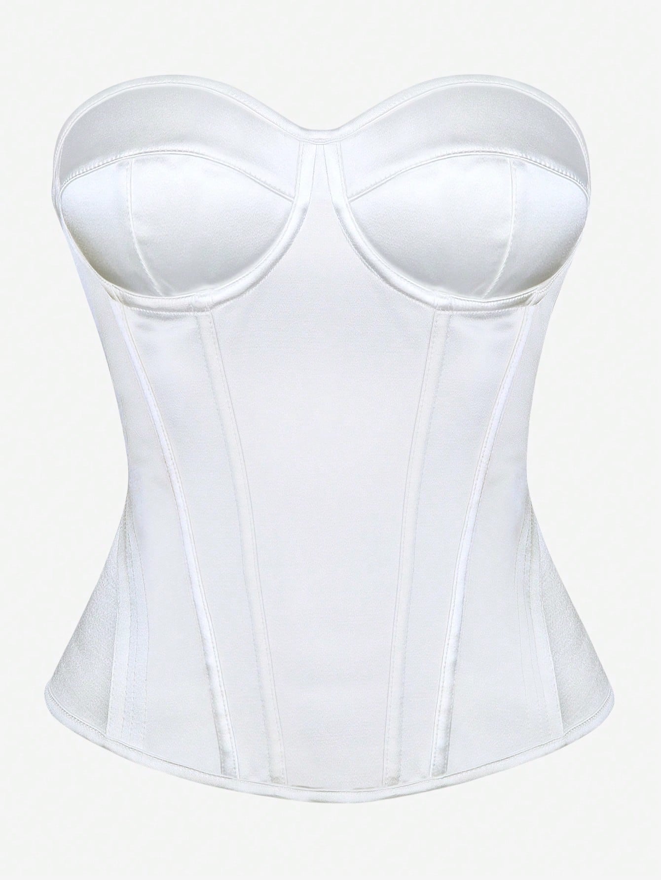White corset top