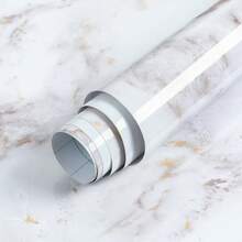 1 卷亮面大理石接触纸即撕即贴壁纸，房间装饰台面家具防水自粘可拆卸盖墙贴，适用于厨房浴室柜抽屉架衬垫乙烯基卷 - 彩色 - 查看 5