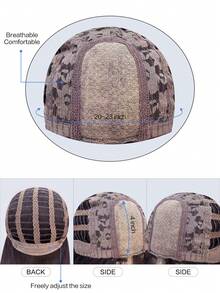 alicegarden 前蕾丝 4*1，深棕色长卷发假发，28 英寸长，半编织自然顺滑逼真的头发（不含配件）。 - 黑色 - 查看 7